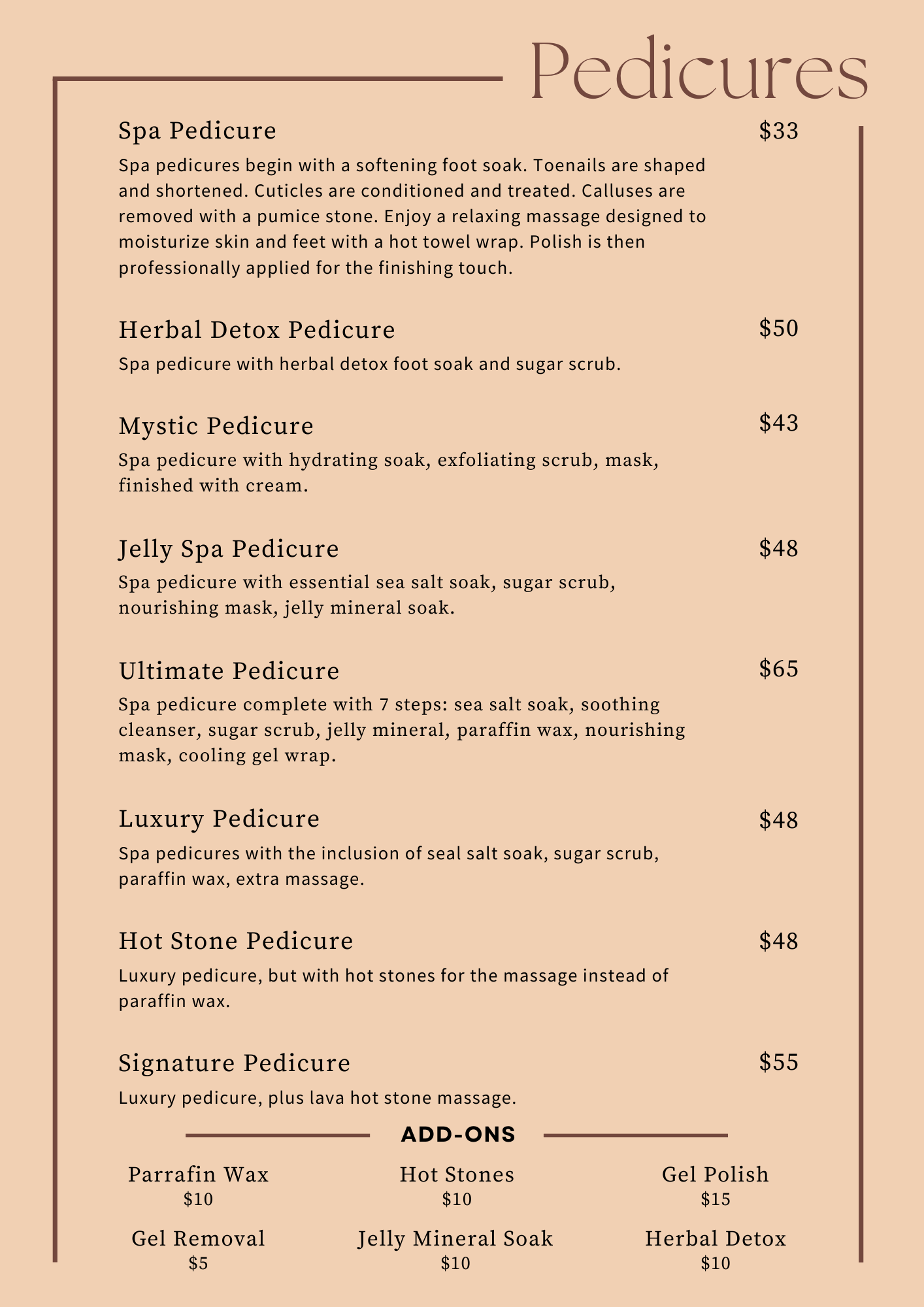 Mystic Nails Menu 2